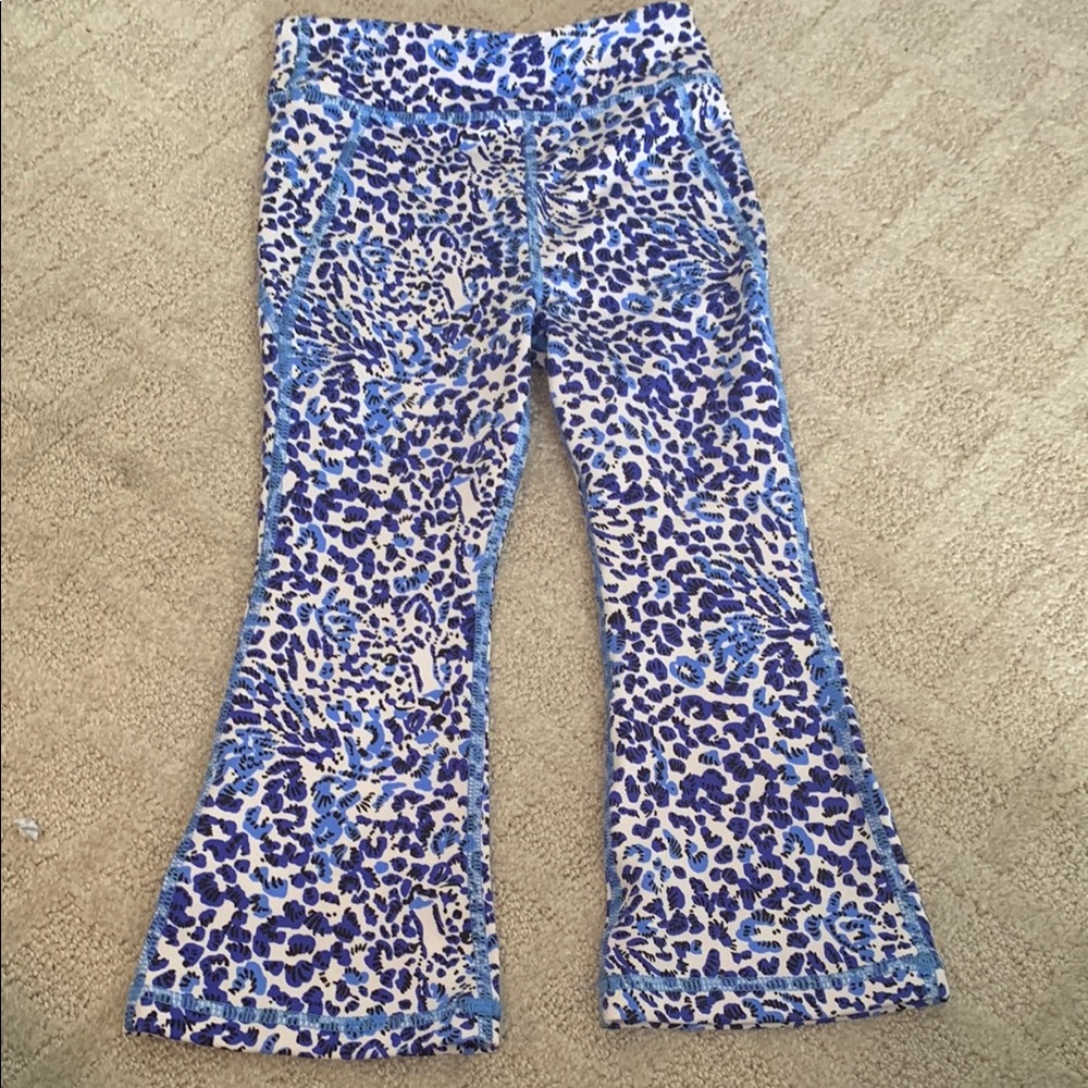 NWOT Girls Lilly Pulitzer Leopard Print Flared Pants Size XS 2-3